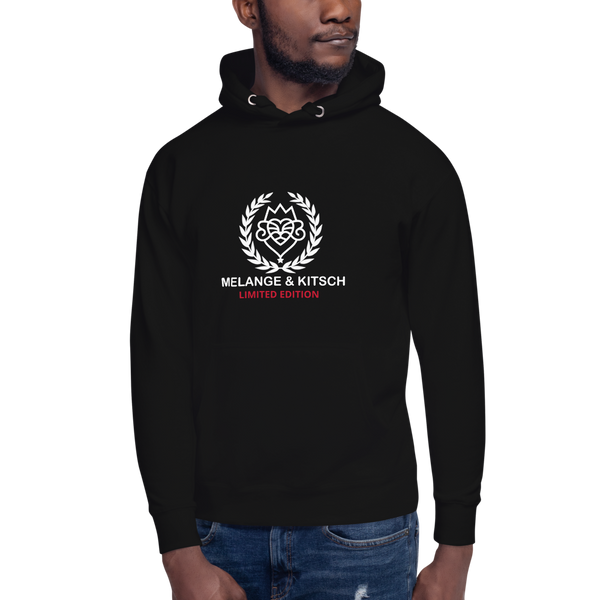 M&K Men's Hoodie Black - MELANGE&KITSCH