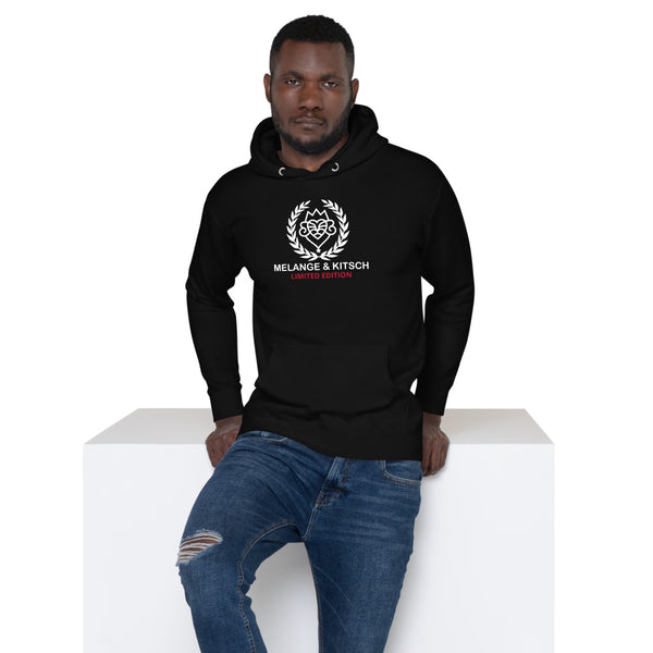 M&K Men's Hoodie Black - MELANGE&KITSCH